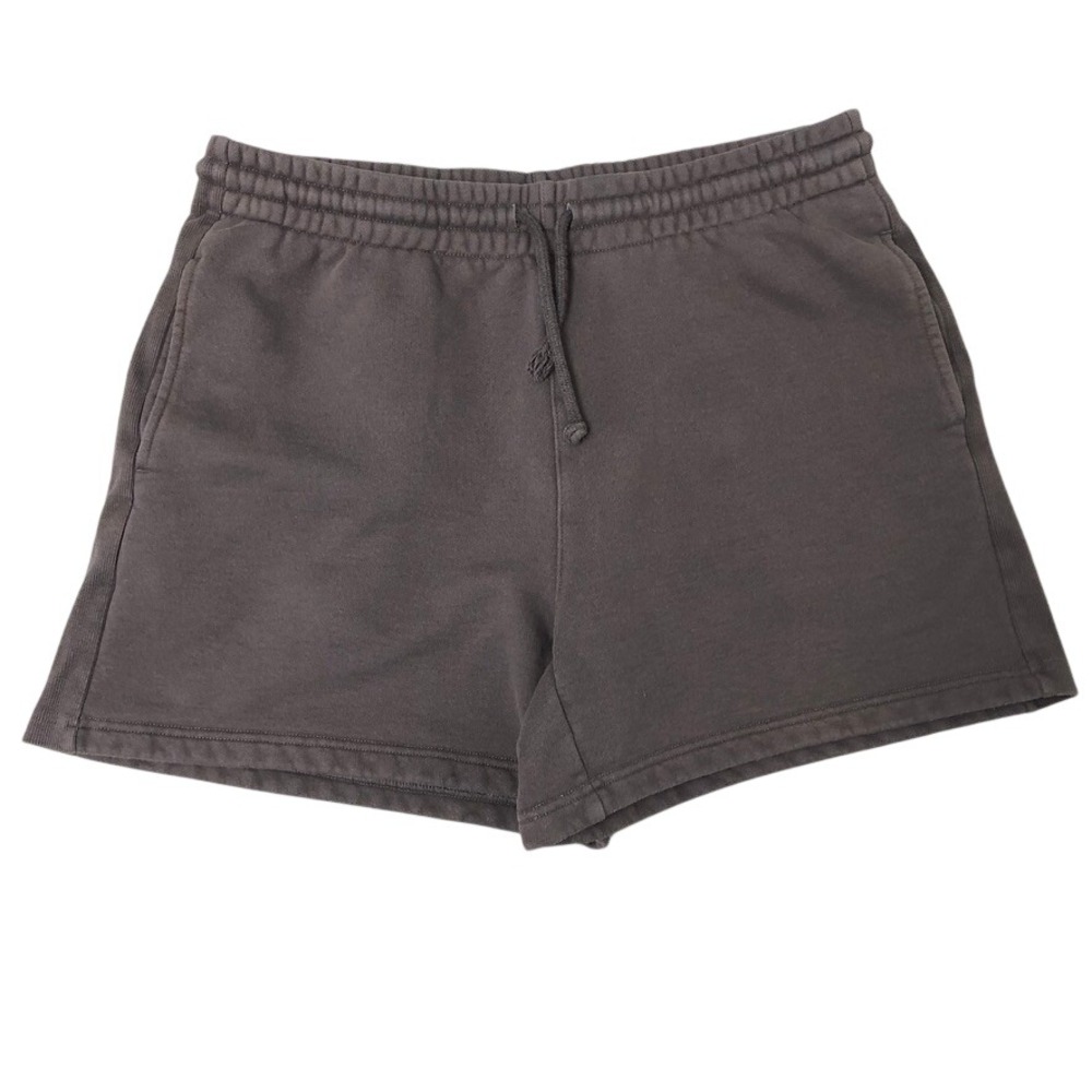Tna Aritzia CozyAF Fleece Shorts Womens Large Dark Gray Drawstring Casual Gym